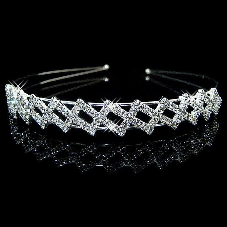 Wholesale Pearl double row rhinestone headband jewelry